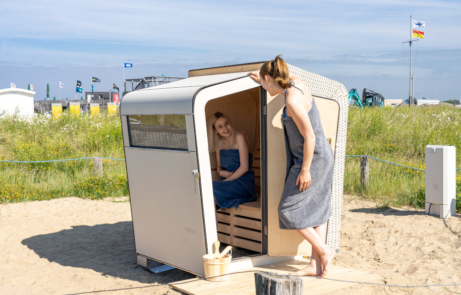 Strandkorbsauna